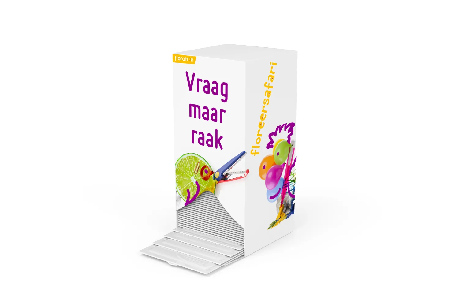 Vraagkaarten uit de Floreersafari